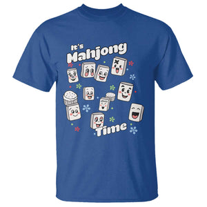 It Is Mahjong Time T Shirt Mahjong Lover Gift TS12 Royal Blue Print Your Wear
