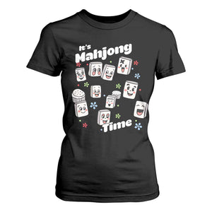 It Is Mahjong Time T Shirt For Women Mahjong Lover Gift TS12 Black Print Your Wear