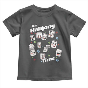 It Is Mahjong Time Toddler T Shirt Mahjong Lover Gift TS12 Dark Heather Print Your Wear