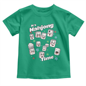 It Is Mahjong Time Toddler T Shirt Mahjong Lover Gift TS12 Irish Green Print Your Wear