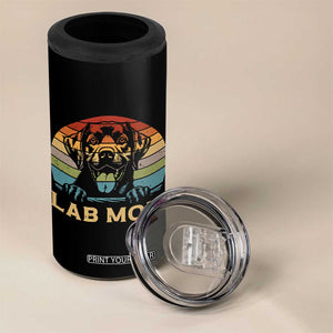 Lab Mom 4 in 1 Can Cooler Tumbler Retro Sunset Dog Mom Gift TS12 Print Your Wear