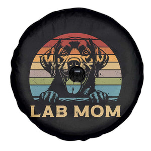 Lab Mom Spare Tire Cover Retro Sunset Dog Mom Gift TS12 Print Your Wear