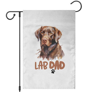 Chocolate Labrador Retriever Dad Garden Flag Dog Lover Gift TS12 White Print Your Wear