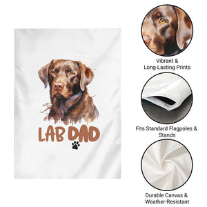 Chocolate Labrador Retriever Dad Garden Flag Dog Lover Gift TS12 Print Your Wear