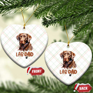 Chocolate Labrador Retriever Dad Ceramic Ornament Dog Lover Gift TS12 Print Your Wear