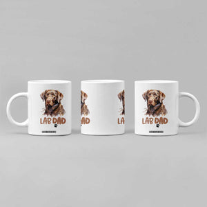 Chocolate Labrador Retriever Dad Coffee Mug Dog Lover Gift TS12 Print Your Wear