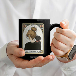 Black Labrador Mom Coffee Mug Funny Tarot Card Dog Lover Gift TS12 Print Your Wear