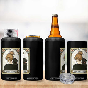 Black Labrador Mom 4 in 1 Can Cooler Tumbler Funny Tarot Card Dog Lover Gift TS12 Print Your Wear