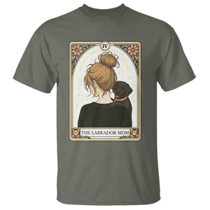 Black Labrador Mom T Shirt Funny Tarot Card Dog Lover Gift TS12 Military Green Print Your Wear