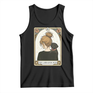 Black Labrador Mom Tank Top Funny Tarot Card Dog Lover Gift TS12 Black Print Your Wear