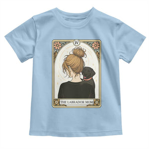 Black Labrador Mom Toddler T Shirt Funny Tarot Card Dog Lover Gift TS12 Light Blue Print Your Wear
