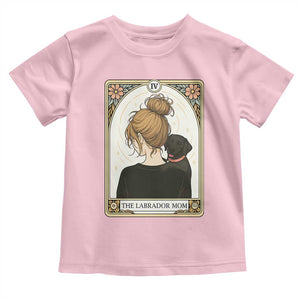 Black Labrador Mom Toddler T Shirt Funny Tarot Card Dog Lover Gift TS12 Light Pink Print Your Wear
