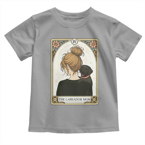 Black Labrador Mom Toddler T Shirt Funny Tarot Card Dog Lover Gift TS12 Sport Gray Print Your Wear