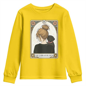 Black Labrador Mom Youth Sweatshirt Funny Tarot Card Dog Lover Gift TS12 Daisy Print Your Wear