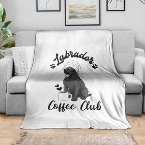Labrador Coffee Club Throw Blanket Funny Dog Lover Gift TS12 Print Your Wear