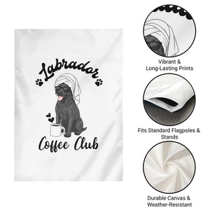 Labrador Coffee Club Garden Flag Funny Dog Lover Gift TS12 Print Your Wear