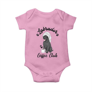 Labrador Coffee Club Baby Onesie Funny Dog Lover Gift TS12 Light Pink Print Your Wear