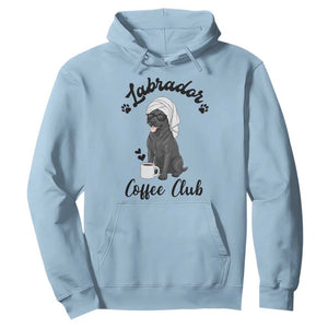 Labrador Coffee Club Hoodie Funny Dog Lover Gift TS12 Light Blue Print Your Wear