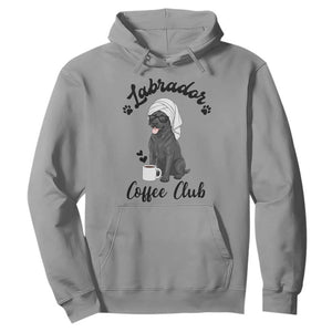 Labrador Coffee Club Hoodie Funny Dog Lover Gift TS12 Sport Gray Print Your Wear