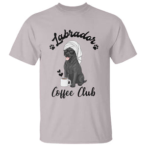 Labrador Coffee Club T Shirt Funny Dog Lover Gift TS12 Ice Gray Print Your Wear