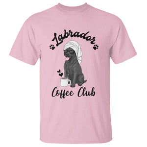 Labrador Coffee Club T Shirt Funny Dog Lover Gift TS12 Light Pink Print Your Wear