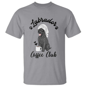 Labrador Coffee Club T Shirt Funny Dog Lover Gift TS12 Sport Gray Print Your Wear