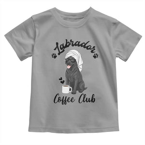 Labrador Coffee Club Toddler T Shirt Funny Dog Lover Gift TS12 Sport Gray Print Your Wear