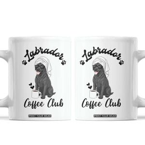 Labrador Coffee Club Coffee Mug Funny Dog Lover Gift TS12 White Print Your Wear