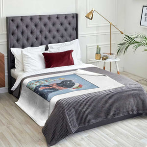 Cute Black Lab Christmas Throw Blanket Holiday Dog Lover Gift Idea TS12 Print Your Wear