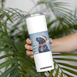 Cute Black Lab Christmas Skinny Tumbler Holiday Dog Lover Gift Idea TS12 Print Your Wear