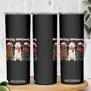 Funny Merry Woofmas Skinny Tumbler Labrador Funny Christmas Dog Lover Gift TS12 Print Your Wear