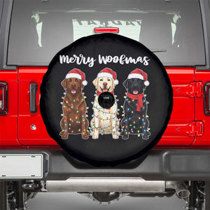 Funny Merry Woofmas Spare Tire Cover Labrador Funny Christmas Dog Lover Gift TS12 Black Print Your Wear