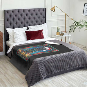 Merry Woofmas Throw Blanket Funny Tarot Card Labrador Retriever Christmas Gift TS12 Print Your Wear