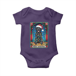 Merry Woofmas Baby Onesie Funny Tarot Card Labrador Retriever Christmas Gift TS12 Purple Print Your Wear