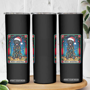 Merry Woofmas Skinny Tumbler Funny Tarot Card Labrador Retriever Christmas Gift TS12 Print Your Wear