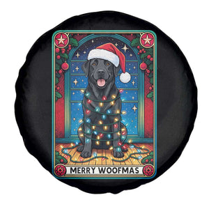 Merry Woofmas Spare Tire Cover Funny Tarot Card Labrador Retriever Christmas Gift TS12 Print Your Wear