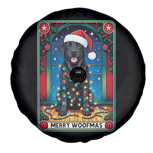 Merry Woofmas Spare Tire Cover Funny Tarot Card Labrador Retriever Christmas Gift TS12 Print Your Wear