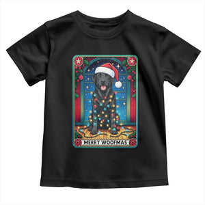 Merry Woofmas Toddler T Shirt Funny Tarot Card Labrador Retriever Christmas Gift TS12 Black Print Your Wear