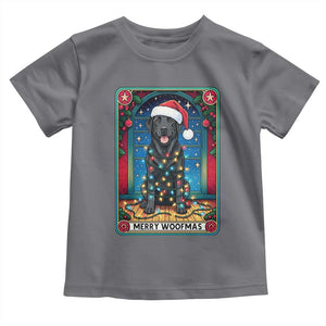 Merry Woofmas Toddler T Shirt Funny Tarot Card Labrador Retriever Christmas Gift TS12 Charcoal Print Your Wear