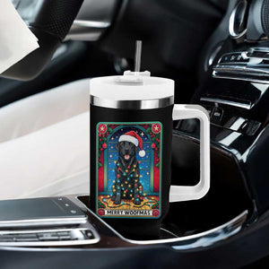 Merry Woofmas Tumbler With Handle Funny Tarot Card Labrador Retriever Christmas Gift TS12 Print Your Wear