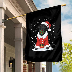 Black Labrador Santa Garden Flag Funny Christmas Dog Lover Gift TS12 Print Your Wear