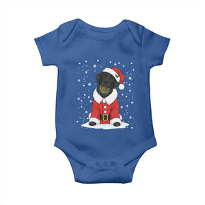 Black Labrador Santa Baby Onesie Funny Christmas Dog Lover Gift TS12 Royal Blue Print Your Wear