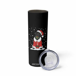 Black Labrador Santa Skinny Tumbler Funny Christmas Dog Lover Gift TS12 Print Your Wear
