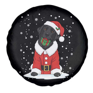 Black Labrador Santa Spare Tire Cover Funny Christmas Dog Lover Gift TS12 Print Your Wear