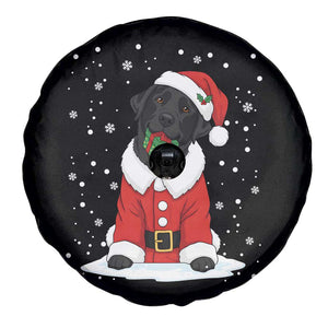 Black Labrador Santa Spare Tire Cover Funny Christmas Dog Lover Gift TS12 Print Your Wear