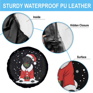 Black Labrador Santa Spare Tire Cover Funny Christmas Dog Lover Gift TS12 Print Your Wear