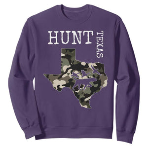 Texas Hunter Gift Sweatshirt Labrador Retriever Duck Hunting Dog TS12 Purple Print Your Wear