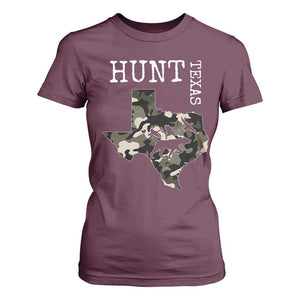 Texas Hunter Gift T Shirt For Women Labrador Retriever Duck Hunting Dog TS12 Maroon Print Your Wear