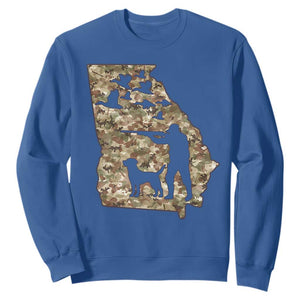 Georgia Duck Hunting Season Sweatshirt Labrador Retriever Hunter Gift TS12 Royal Blue Print Your Wear