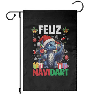 Funny Dragon Throwing Dart Christmas Gift Garden Flag Feliz Navidart TS12 Black Print Your Wear